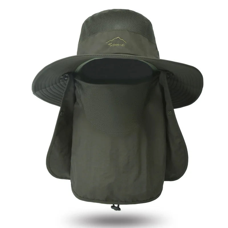 WORK UP® SolarShield Max™| Sombrero Profesional de Cobertura Extendida UPF50+