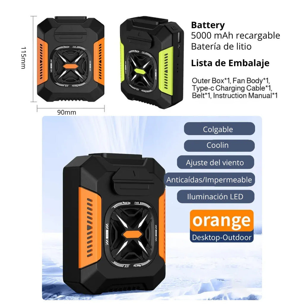 HeatShield Max® Waist Fan [Rendimiento Fresco por Horas]