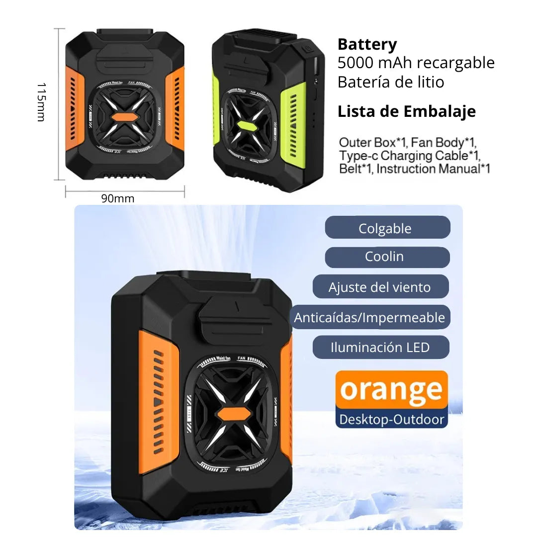 HeatShield Max® Waist Fan [Rendimiento Fresco por Horas]