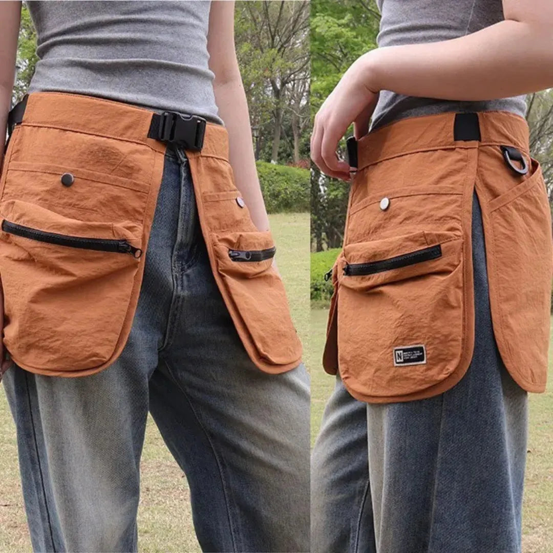 Delantal de Cintura Impermeable Multi-Bolsillos