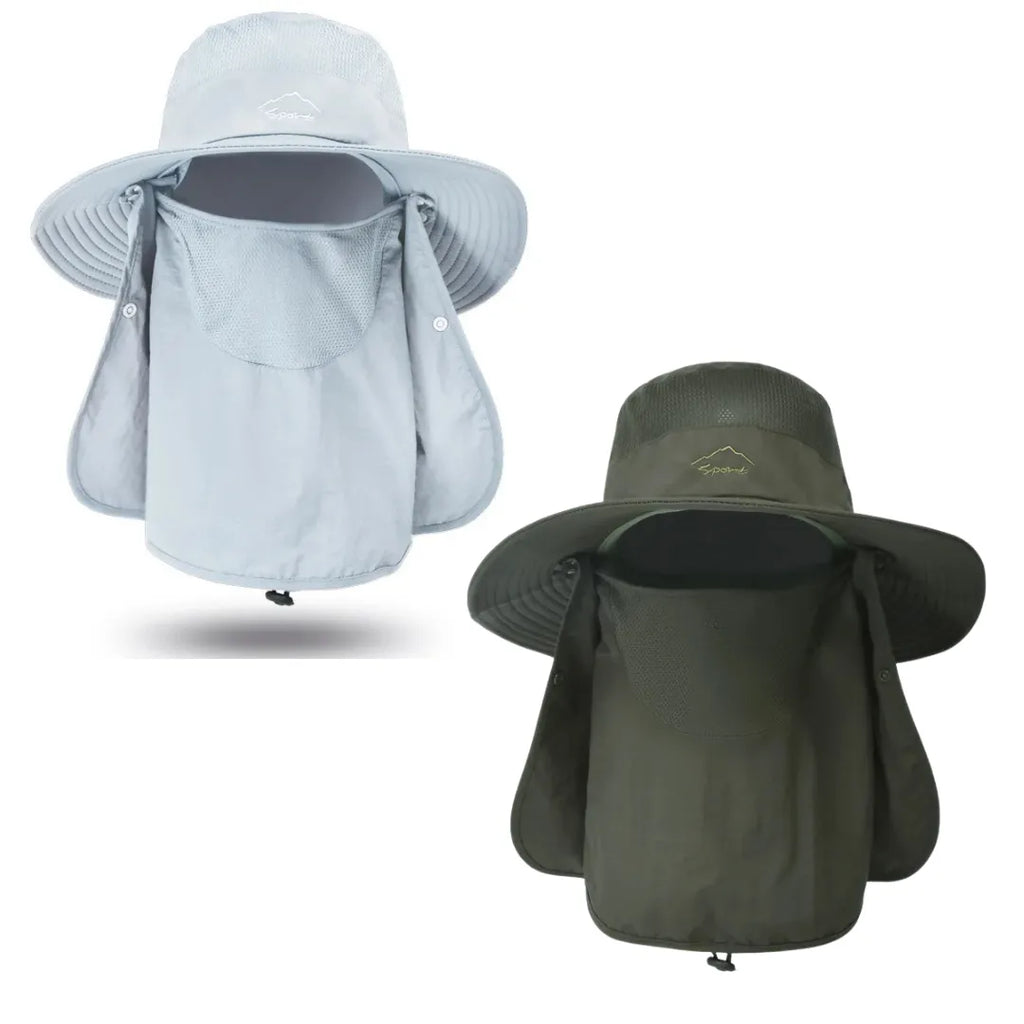WORK UP® SolarShield Max™| Sombrero Profesional de Cobertura Extendida UPF50+