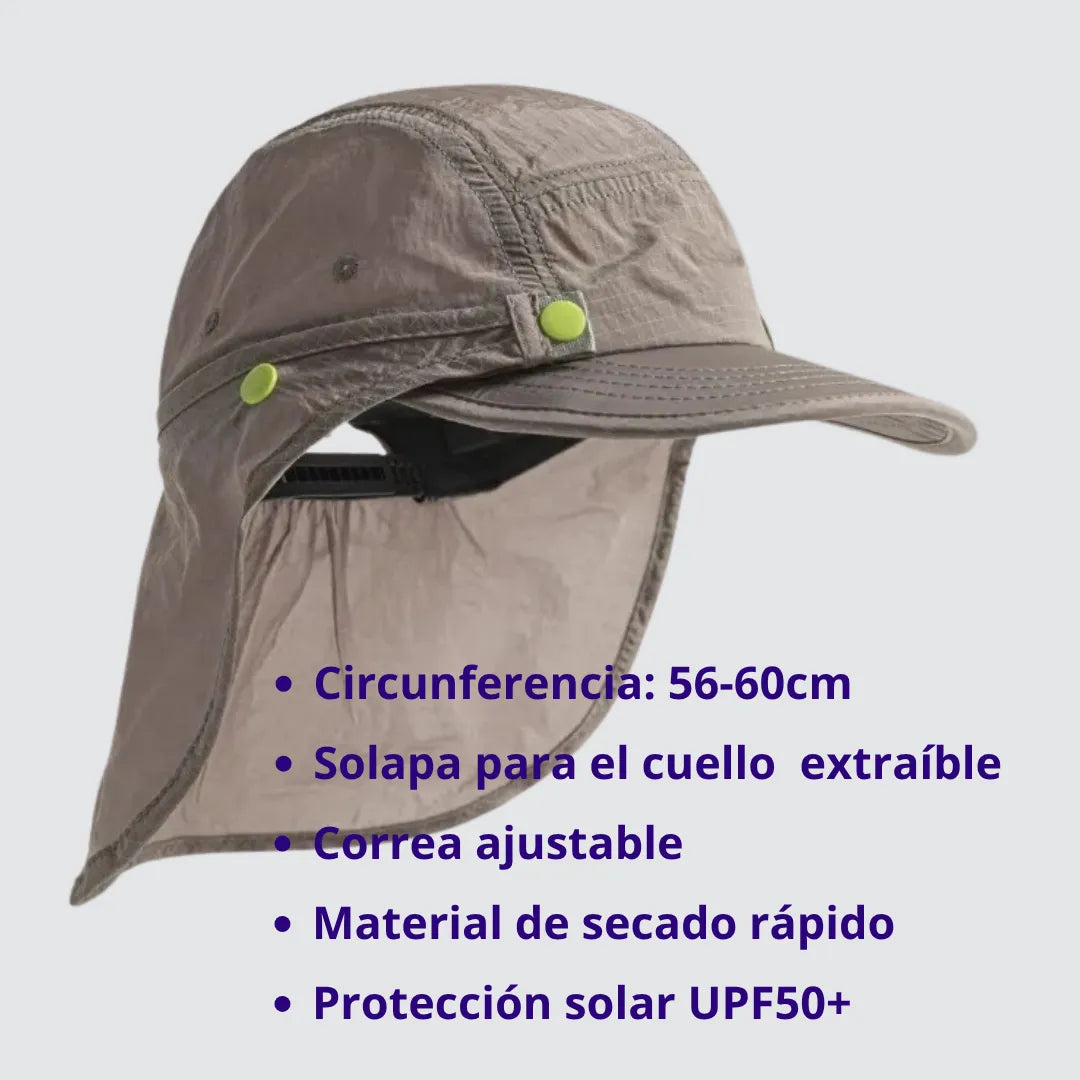 WORK UP® DesertGuard Pro™ | Sombrero  UPF50+ con Protector de Cuello