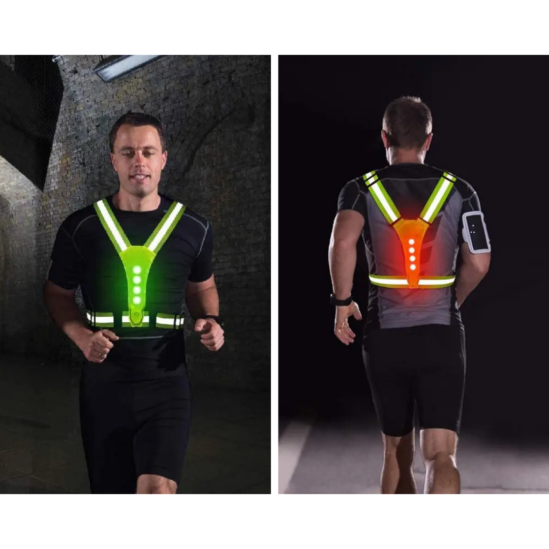 LumiGuard® LED Safety Vest [Visibilidad Activa Día y Noche]