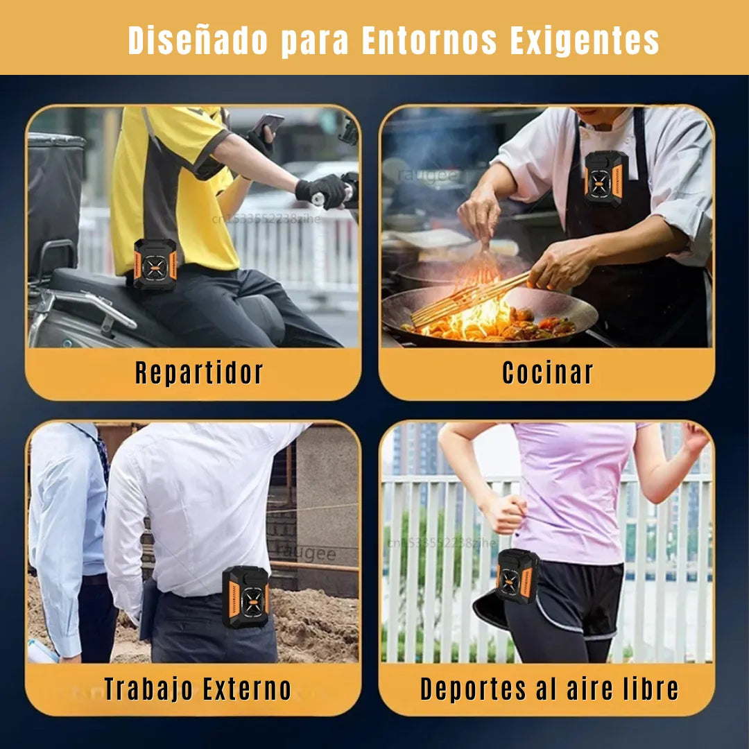 HeatShield Ultra® Waist Fan 20.000 mAh [Máxima Refrigeración para Trabajo Pesado]