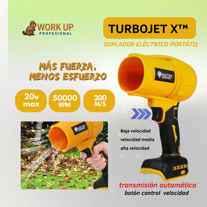 TurboJet X™ - Soplador Inalámbrico Profesional (Compatible con DeWalt 20V)