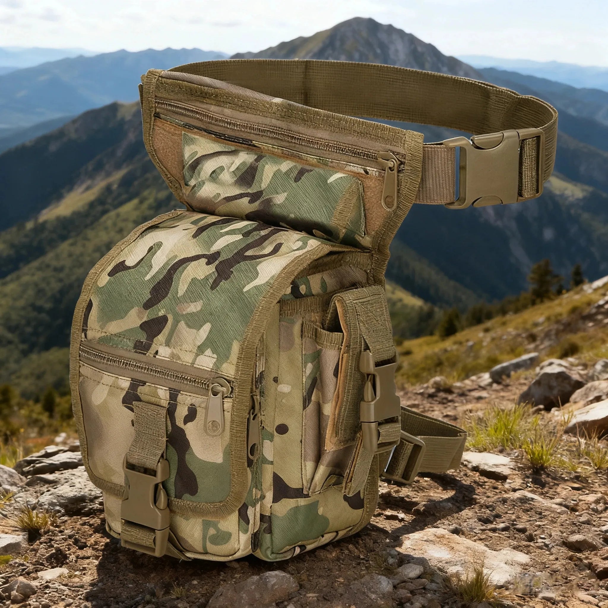 WORK UP® RIÑONERA TÁCTICA- Bolsa de Muslo Profesional para Trabajo y Uso Diario