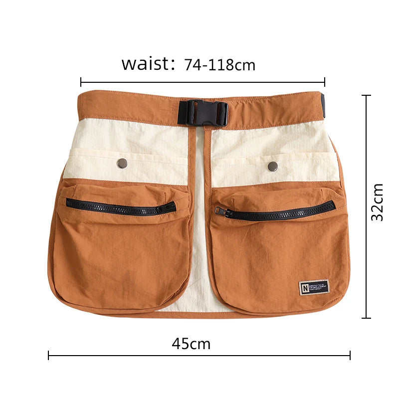 Delantal de Cintura Impermeable Multi-Bolsillos