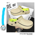 Men Sandals Garden Clogs Waterproof Anti-Slip Oil-Resistant Chef Shoes Comfortable  Slippers Women Workers Outdoor Fishing Shoes