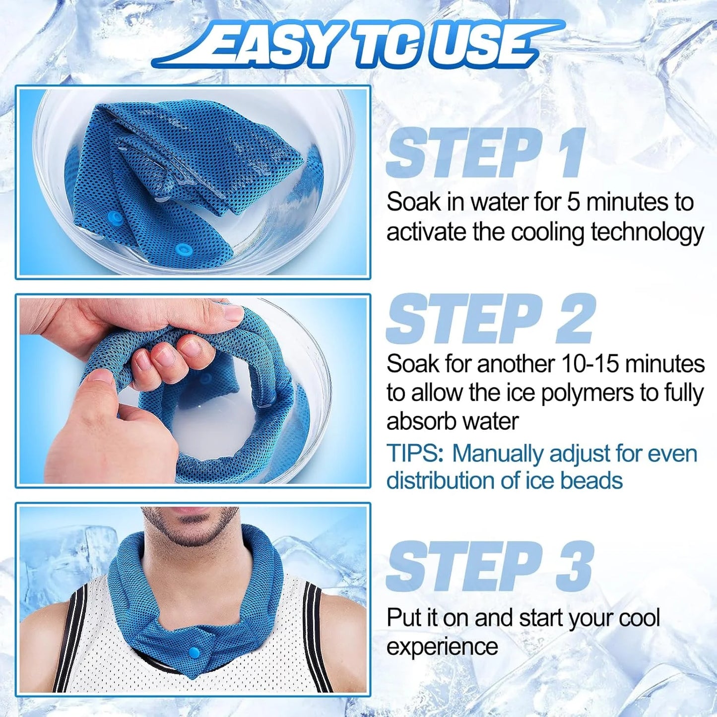FrostFlex® Cooling Neck Wrap  [Frescura Prolongada Bajo el Sol]