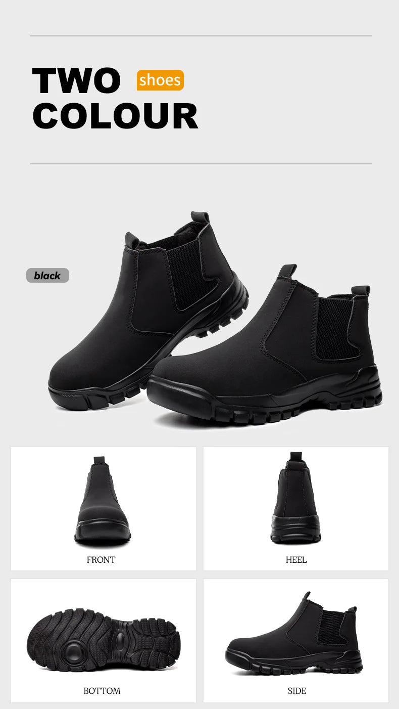WorkUp® SafeClick Pro™ Botas de Seguridad [Blindaje Anti-Perforación y Punta de Acero]