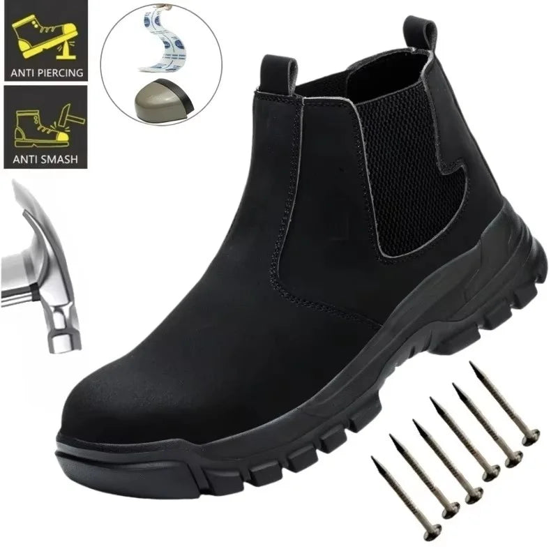 WorkUp® SafeClick Pro™ Botas de Seguridad [Blindaje Anti-Perforación y Punta de Acero]