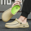 Men Sandals Garden Clogs Waterproof Anti-Slip Oil-Resistant Chef Shoes Comfortable  Slippers Women Workers Outdoor Fishing Shoes