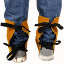 Thermal Insulation Cow Leather Welding Boot Safety Flame Resistant Welding Protective Feet Sleeve