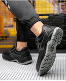 Labor Protection Shoes for Men Anti Smashing Anti Piercing Anti Odor Thick Wear-resistant ConstructionSiteSafetyShoes Work Shoes