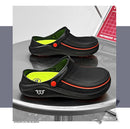 Men Sandals Garden Clogs Waterproof Anti-Slip Oil-Resistant Chef Shoes Comfortable  Slippers Women Workers Outdoor Fishing Shoes