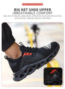 48 Size Unisex Work Safety Shoes Steel Toe Cap Light Breathable Sneaker For Men Anti-smash And Anti-puncture Safety Sneakers