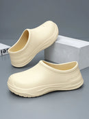 Chef's Shoes for Men and Women, Autumn Kitchen-Specific Waterproof, Non-Slip, Oil-Resistant, Wear-Resistant Slip-On Work Safety Shoes