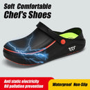 Men Sandals Garden Clogs Waterproof Anti-Slip Oil-Resistant Chef Shoes Comfortable  Slippers Women Workers Outdoor Fishing Shoes