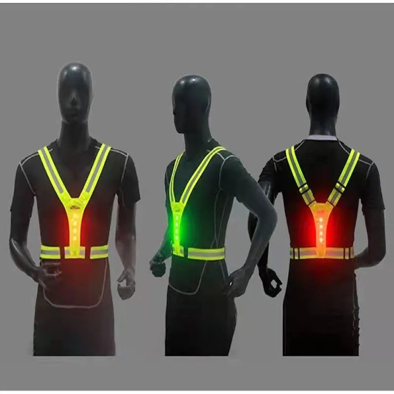 LumiGuard® LED Safety Vest [Visibilidad Activa Día y Noche]
