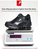 Men's Steel Toe Lightweight Work Shoes Microfiber Leather All Season Anti Smashing AntiStab Low Top Labor Protection Footwear