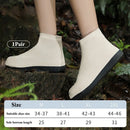 1 Pair Latex Waterproof Shoe Covers Anti-Slip Reusable for Outdoor Travel Rainy Day Unisex Overshoes Foot Protectors