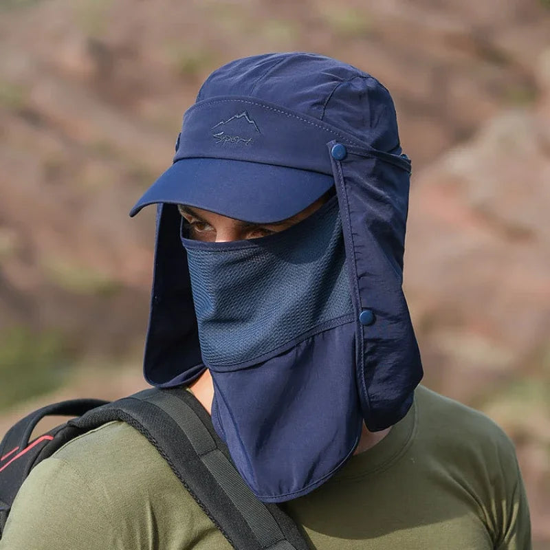WORK UP® SunShield Pro™ |  Gorra de Protección Solar Integral UPF50+