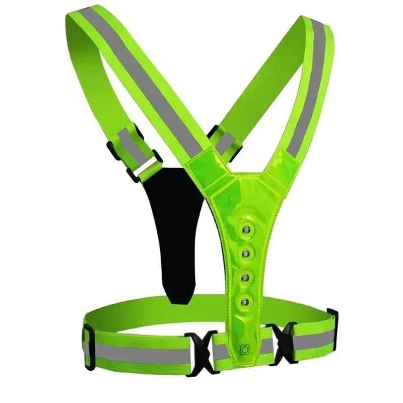 LumiGuard® LED Safety Vest [Visibilidad Activa Día y Noche]