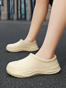 Chef's Shoes for Men and Women, Autumn Kitchen-Specific Waterproof, Non-Slip, Oil-Resistant, Wear-Resistant Slip-On Work Safety Shoes
