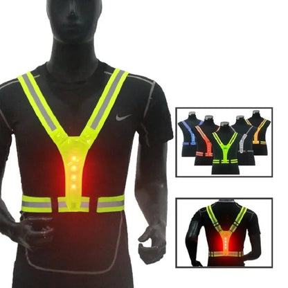 LumiGuard® LED Safety Vest [Visibilidad Activa Día y Noche]