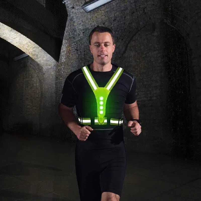 LumiGuard® LED Safety Vest [Visibilidad Activa Día y Noche]