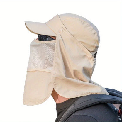 WORK UP® SunShield Pro™ |  Gorra de Protección Solar Integral UPF50+