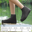 1 Pair Latex Waterproof Shoe Covers Anti-Slip Reusable for Outdoor Travel Rainy Day Unisex Overshoes Foot Protectors