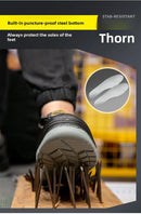 Labor Protection Shoes for Men Anti Smashing Anti Piercing Anti Odor Thick Wear-resistant ConstructionSiteSafetyShoes Work Shoes