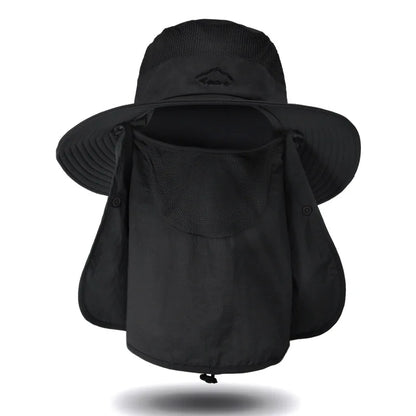 WORK UP® SolarShield Max™| Sombrero Profesional de Cobertura Extendida UPF50+