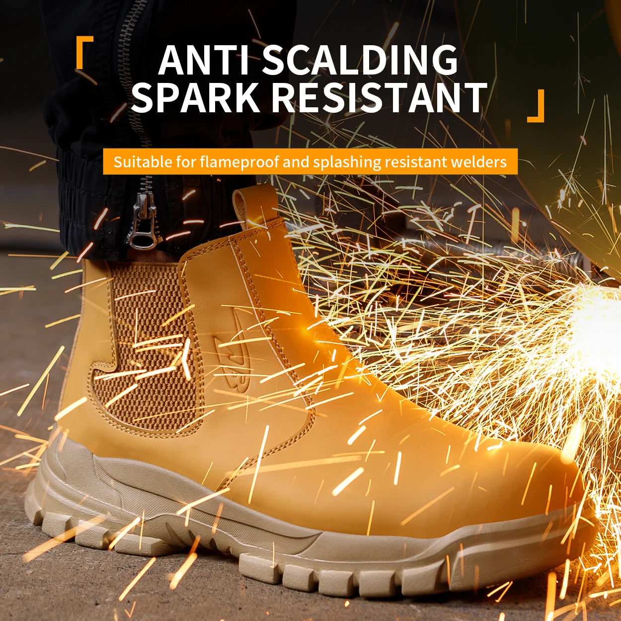 WorkUp® SafeClick Pro™ Botas de Seguridad [Blindaje Anti-Perforación y Punta de Acero]