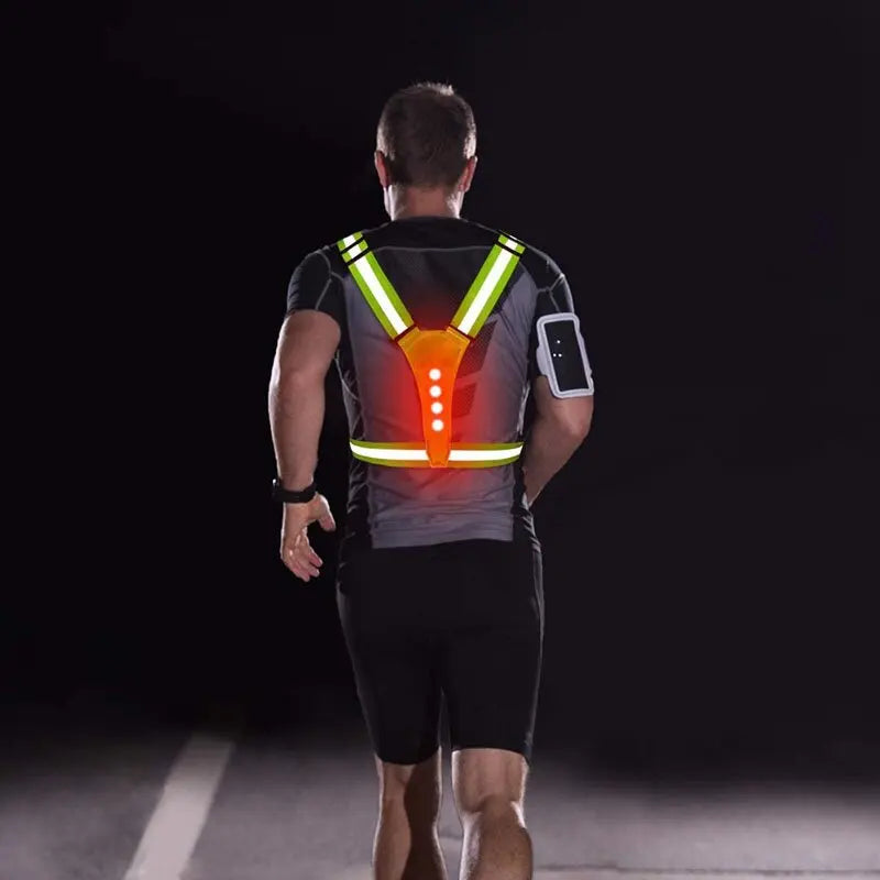 LumiGuard® LED Safety Vest [Visibilidad Activa Día y Noche]