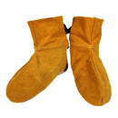 Thermal Insulation Cow Leather Welding Boot Safety Flame Resistant Welding Protective Feet Sleeve