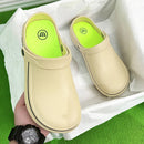 Men Sandals Garden Clogs Waterproof Anti-Slip Oil-Resistant Chef Shoes Comfortable  Slippers Women Workers Outdoor Fishing Shoes