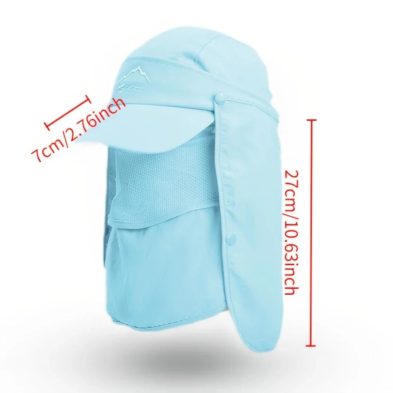 WORK UP® SunShield Pro™ |  Gorra de Protección Solar Integral UPF50+