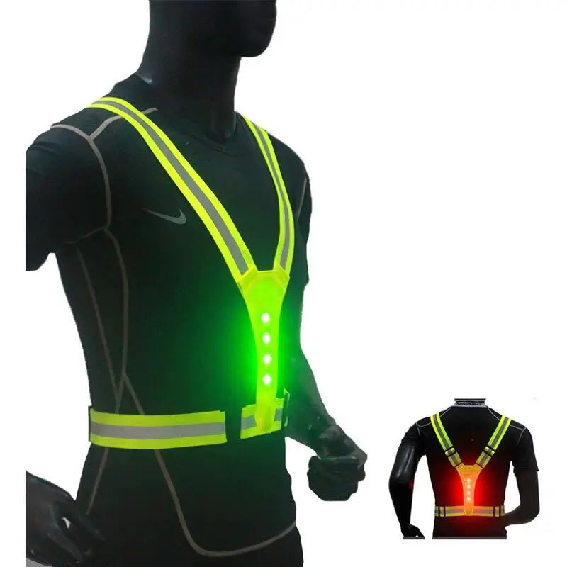 LumiGuard® LED Safety Vest [Visibilidad Activa Día y Noche]