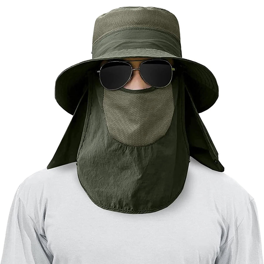 WORK UP® SolarShield Max™| Sombrero Profesional de Cobertura Extendida UPF50+
