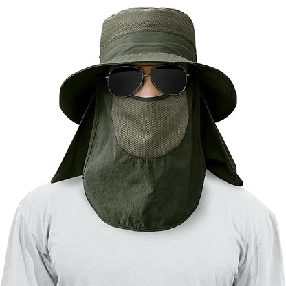 WORK UP® SolarShield Max™| Sombrero Profesional de Cobertura Extendida UPF50+