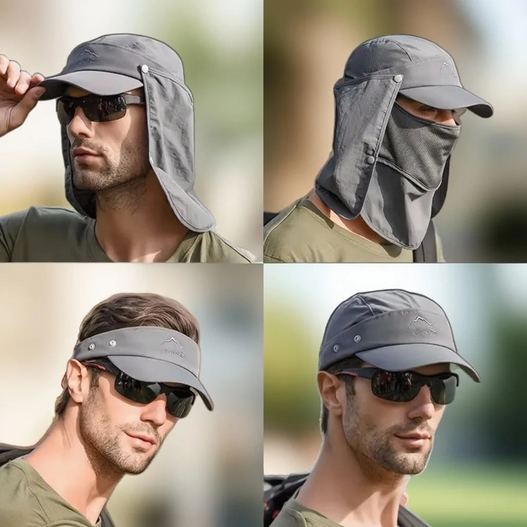 WORK UP® SunShield Pro™ |  Gorra de Protección Solar Integral UPF50+