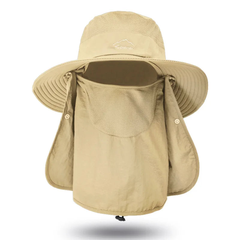 WORK UP® SolarShield Max™| Sombrero Profesional de Cobertura Extendida UPF50+