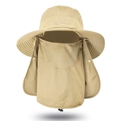 WORK UP® SolarShield Max™| Sombrero Profesional de Cobertura Extendida UPF50+