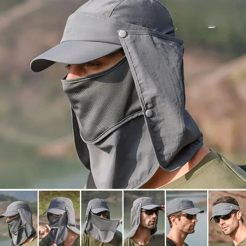 WORK UP® SunShield Pro™ |  Gorra de Protección Solar Integral UPF50+