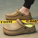 Men Sandals Garden Clogs Waterproof Anti-Slip Oil-Resistant Chef Shoes Comfortable  Slippers Women Workers Outdoor Fishing Shoes