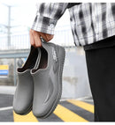 2026Simple Style Outdoor Work Commute Fishing Kitchen Non-Slip Waterproof Men's Flat-Soled High-Quality Rubber Boots Rain Boots