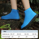 1 Pair Latex Waterproof Shoe Covers Anti-Slip Reusable for Outdoor Travel Rainy Day Unisex Overshoes Foot Protectors