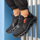 48 Size Unisex Work Safety Shoes Steel Toe Cap Light Breathable Sneaker For Men Anti-smash And Anti-puncture Safety Sneakers